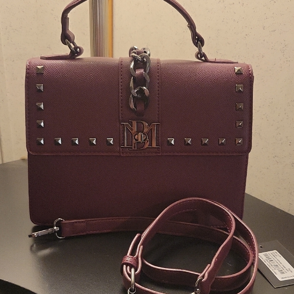 Badgley Mischka Handbag NWOT In Plum
